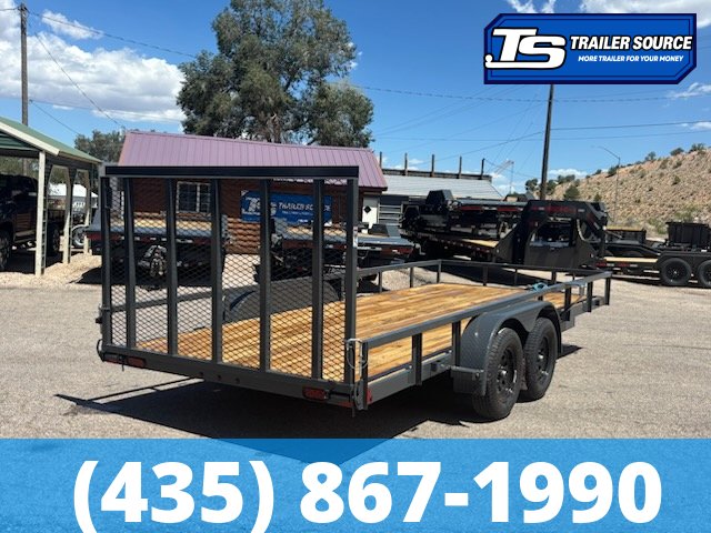 7x18 Lamar UC Tandem Axle Utility Trailer - 7K GVWR -