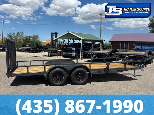 7x18 Lamar UC Tandem Axle Utility Trailer - 7K GVWR -