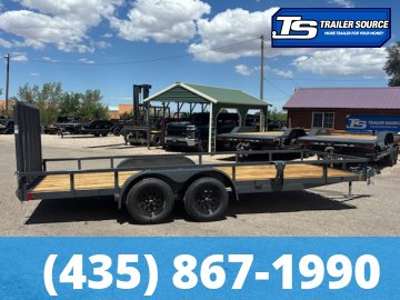 7x18 Lamar UC Tandem Axle Utility Trailer - 7K GVWR -