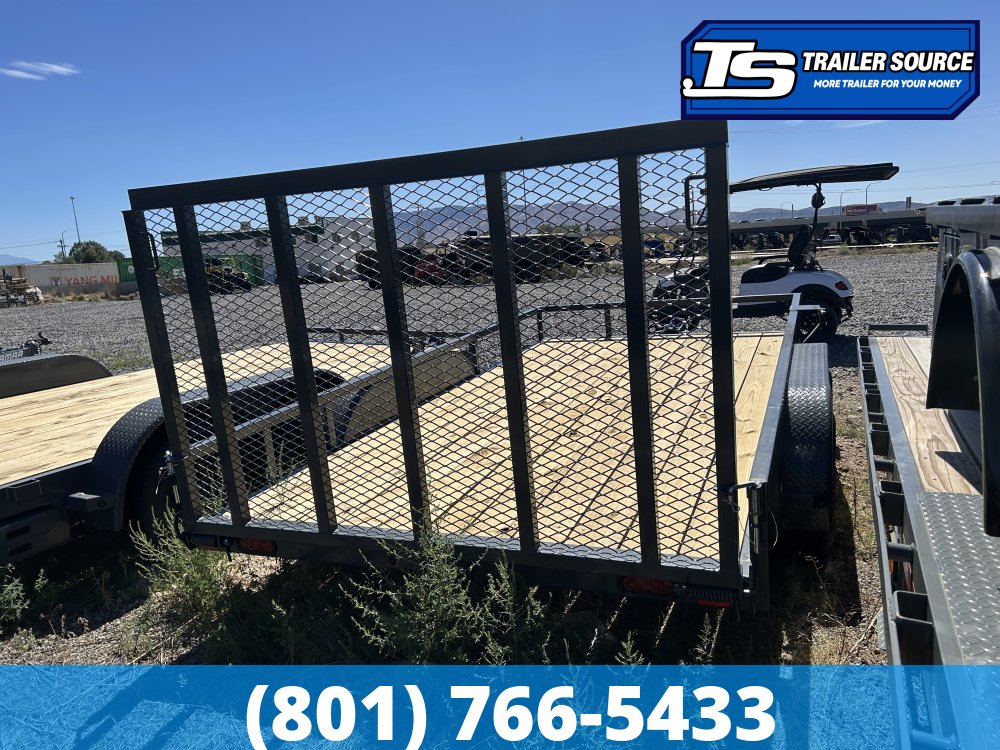 7x14 Lamar UC Utility Trailer - 7K GVWR - Ramp Gate, Tube Top Rail