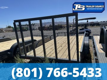 7x14 Lamar UC Utility Trailer - 7K GVWR - Ramp Gate, Tube Top Rail