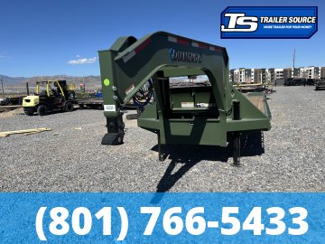 8.5x40 Diamond C FMAX-HDT 212 Gooseneck Hydraulic Dovetail Equipment Trailer - 25.9K GVWR - ABS Brakes, Hydraulic Jack(s)