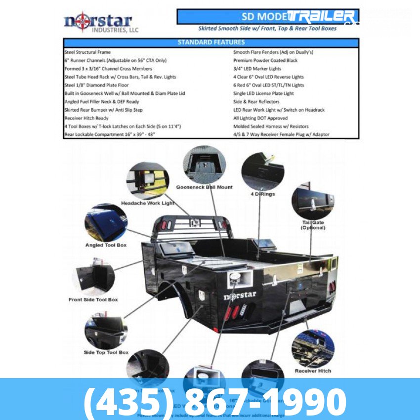 7x8.5 Norstar Truck Bed-Service Truck Service Flatbed