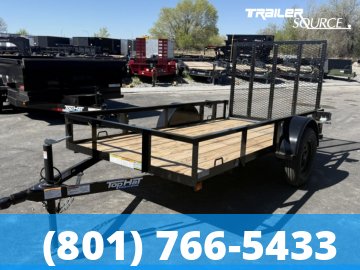 5x10 Top Hat Single Axle Utility