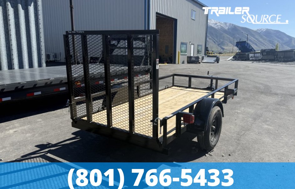 5x10 Top Hat Single Axle Utility