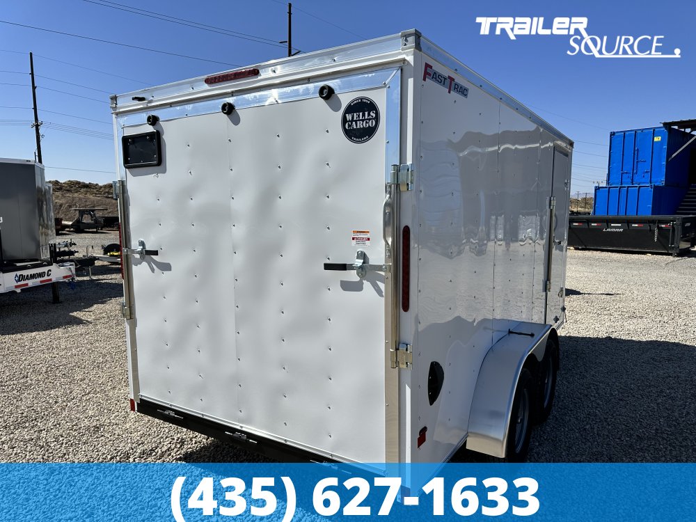 7x14 Wells Cargo FastTrac 6'6" Interior 7K Tandem Axle Enclosed Cargo