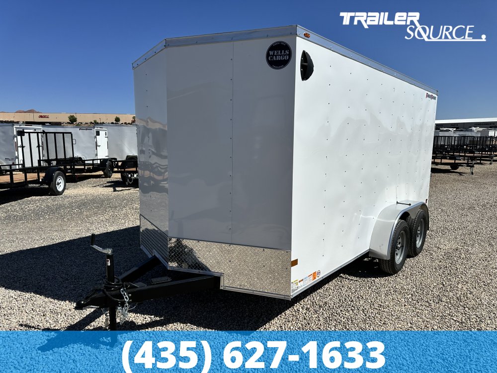 7x14 Wells Cargo FastTrac 6'6" Interior 7K Tandem Axle Enclosed Cargo