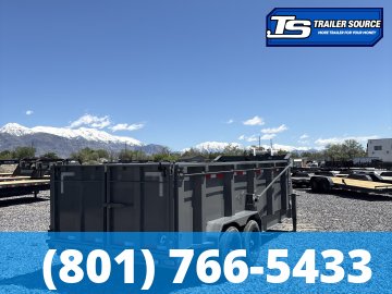 7x16 Diamond C LPT-GN 208 Gooseneck Dump Trailer - 44" Sides - 18K GVWR - 18 Ply Tires, Long Arm Tarp
