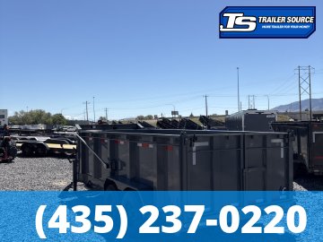 7x16 Diamond C LPT-GN 208 Gooseneck Dump Trailer - 44" Sides - 18K GVWR - 18 Ply Tires, Long Arm Tarp