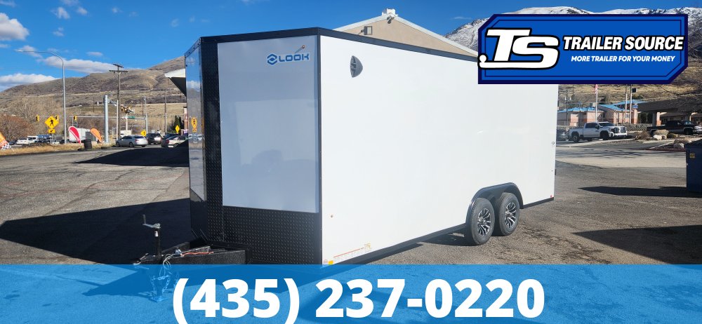 8.5x20 Look ST DLX Enclosed Cargo Trailer - 7'0" Interior - 10K GVWR - Alloy Wheels, Black Out Package