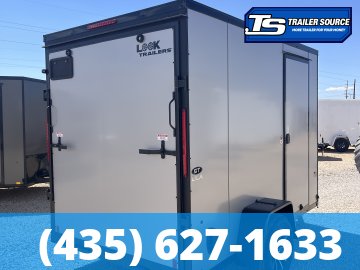 6x10 Look ST DLX Enclosed Cargo Trailer - 6'6" Interior - 3.5K GVWR - .080 PolyCor, Alloy Wheels, Black Out Package