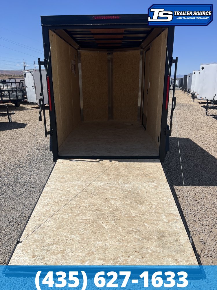 6x10 Look ST DLX Enclosed Cargo Trailer - 6'6" Interior - 3.5K GVWR - .080 PolyCor, Alloy Wheels, Black Out Package