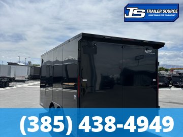 8.5x16 Look ST DLX Enclosed Cargo Trailer - 7'0" Interior - 7K GVWR - .080 PolyCor, Black Out Package, Rear Spoiler w/ Load Lights