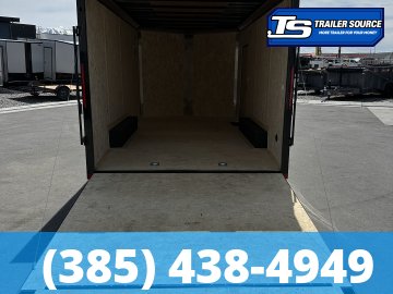 8.5x16 Look ST DLX Enclosed Cargo Trailer - 7'0" Interior - 7K GVWR - .080 PolyCor, Black Out Package, Rear Spoiler w/ Load Lights