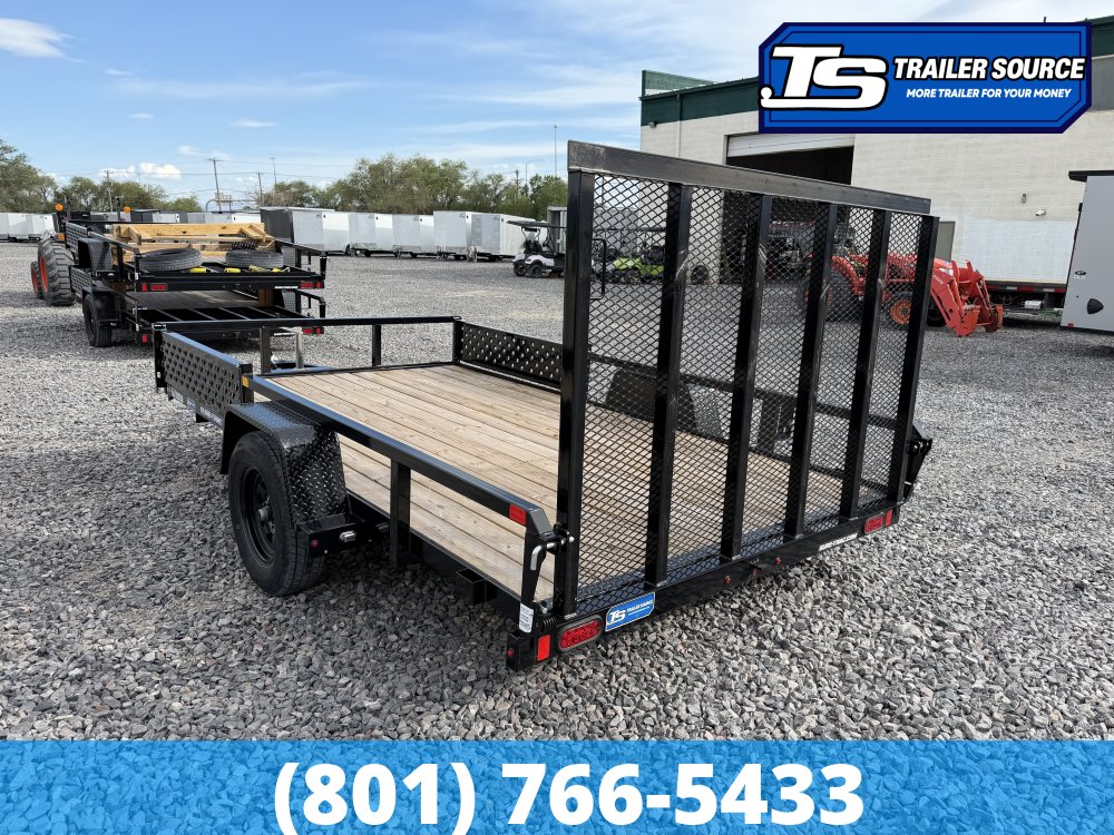 7x12 Sure-Trac Tube Top ATV Utility Trailer - 3.5K GVWR - Ramp Gate, Side Ramps