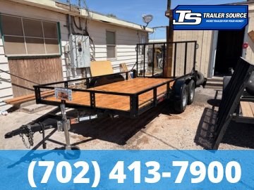 7x14 Echo EA-14-15T Utility Trailer - 7K GVWR - Tire Chocks