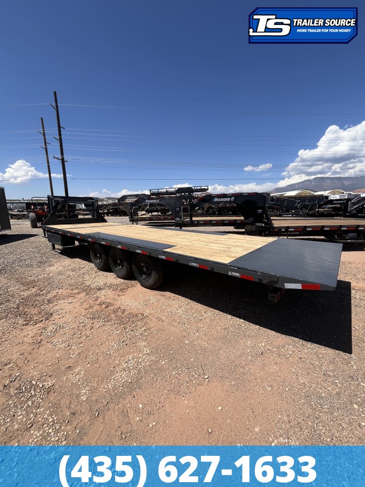 8.5x26 Lamar FA Gooseneck Deckover Tilt Trailer - 21K GVWR -
