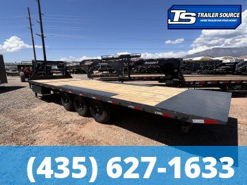 8.5x26 Lamar FA Gooseneck Deckover Tilt Trailer - 21K GVWR -