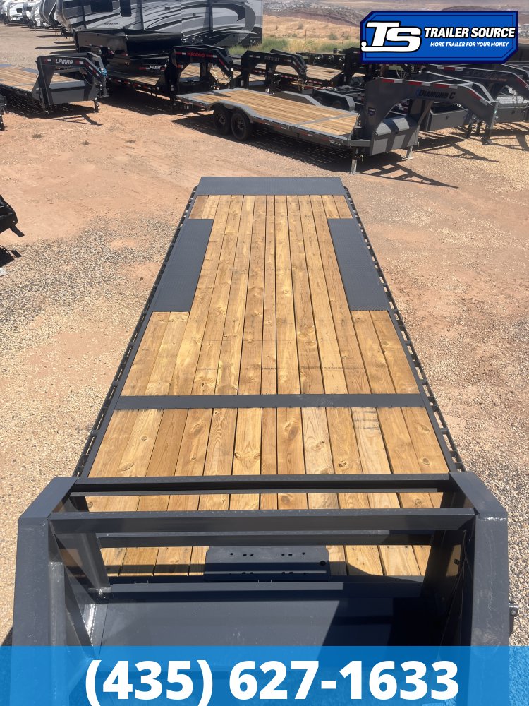 8.5x26 Lamar FA Gooseneck Deckover Tilt Trailer - 21K GVWR -