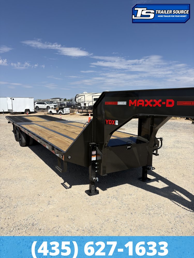 8.5x32 Maxx-D YDX Gooseneck Hydraulic Dovetail Equipment Trailer - 25K GVWR -