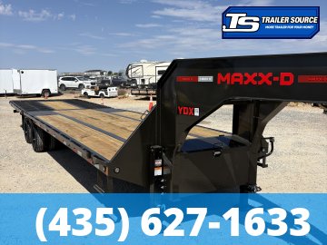 8.5x32 Maxx-D YDX Gooseneck Hydraulic Dovetail Equipment Trailer - 25K GVWR -