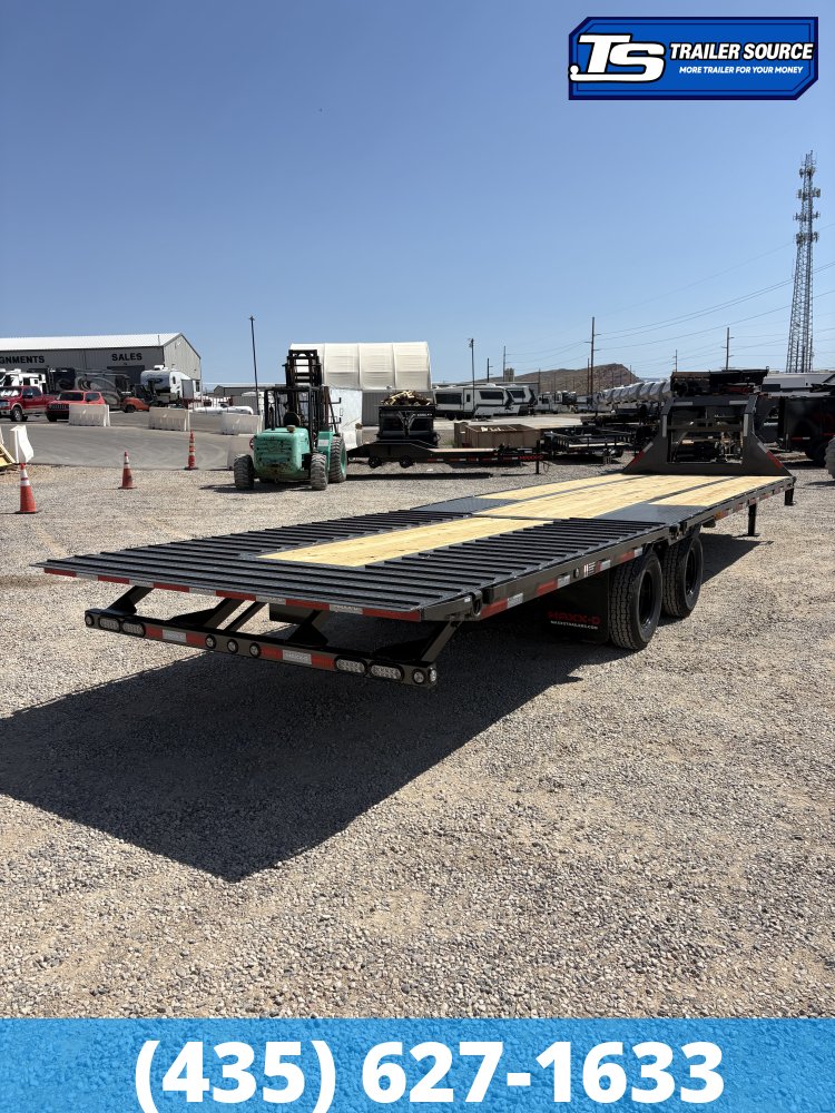 8.5x32 Maxx-D YDX Gooseneck Hydraulic Dovetail Equipment Trailer - 25K GVWR -