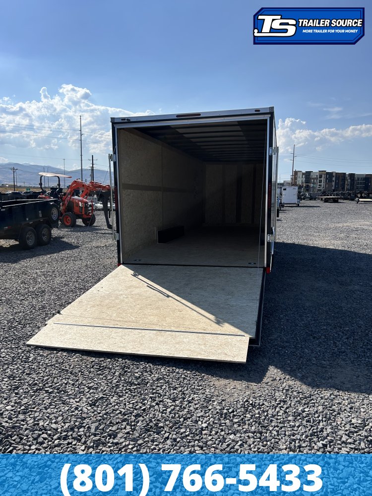8.5x24 Haulmark Passport DELUXE Enclosed Cargo Trailer - 7'6" Interior - 10K GVWR - .080 PolyCor, Dovetail, Screwless Exterior