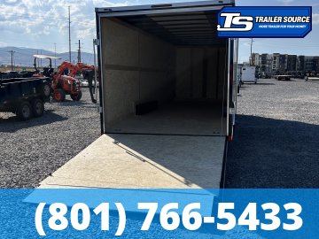 8.5x24 Haulmark Passport DELUXE Enclosed Cargo Trailer - 7'6" Interior - 10K GVWR - .080 PolyCor, Dovetail, Screwless Exterior