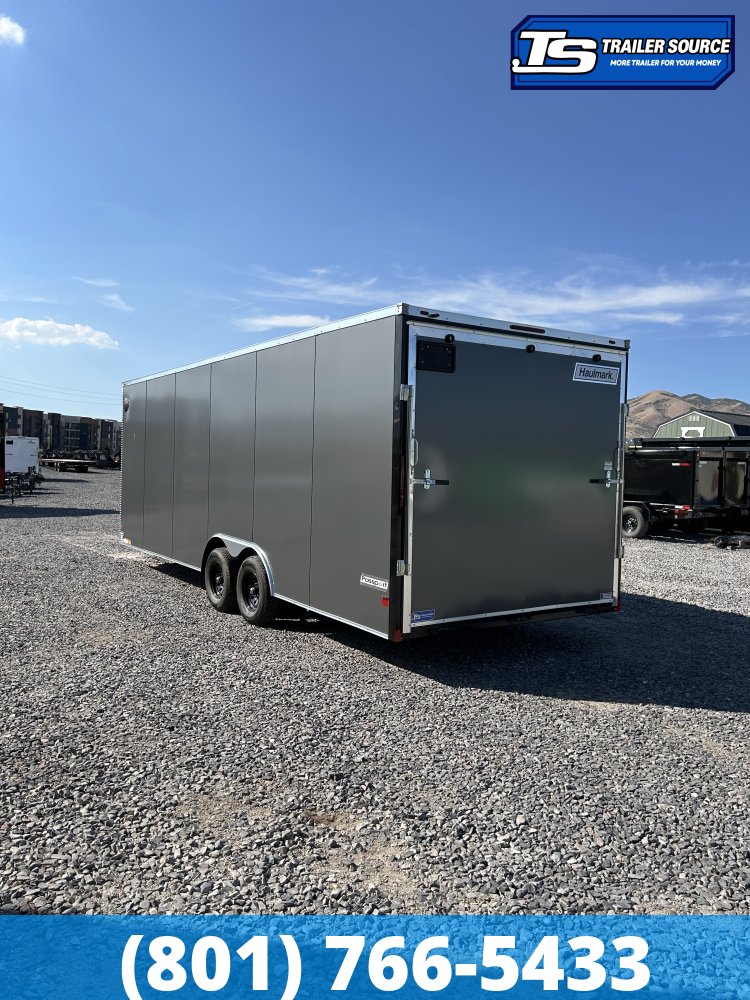 8.5x24 Haulmark Passport DELUXE Enclosed Cargo Trailer - 7'6" Interior - 10K GVWR - .080 PolyCor, Dovetail, Screwless Exterior