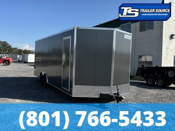 8.5x24 Haulmark Passport DELUXE Enclosed Cargo Trailer - 7'6" Interior - 10K GVWR - .080 PolyCor, Dovetail, Screwless Exterior