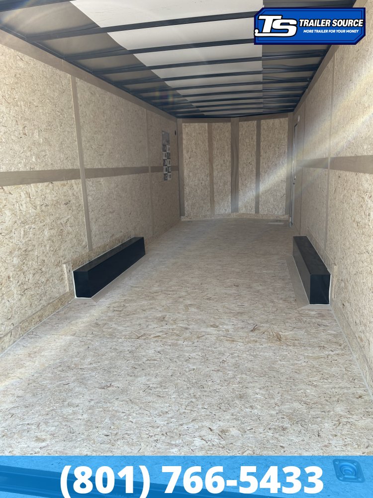 8.5x24 Haulmark Passport DELUXE Enclosed Cargo Trailer - 7'6" Interior - 10K GVWR - .080 PolyCor, Dovetail, Screwless Exterior