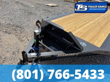 8.5x22 Diamond C GTF 206 Flatbed Car Hauler Trailer - 7K GVWR - Wide Body w/ Drive Over Fenders