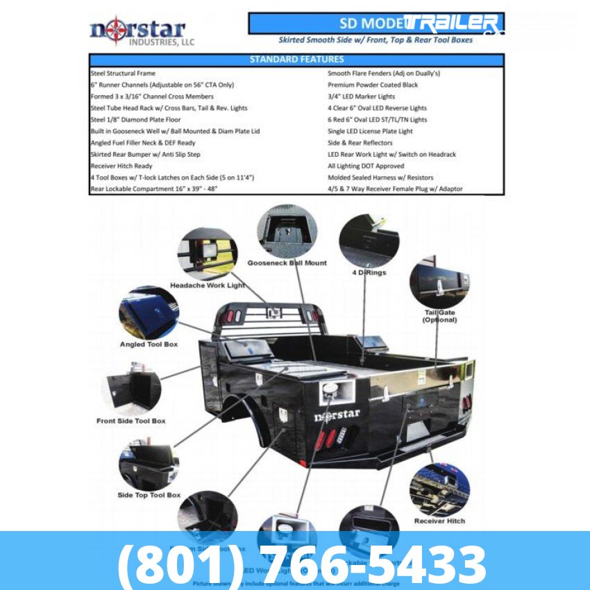 8x8.5 Norstar Truck Bed-Service Truck Service Flatbed