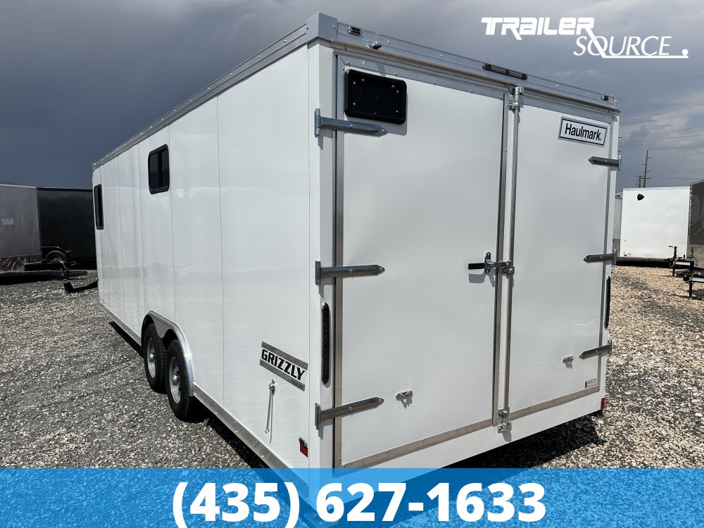 8.5x24 Haulmark Grizzly HD Office 7'0" Interior 10K Tandem Axle Enclosed Cargo