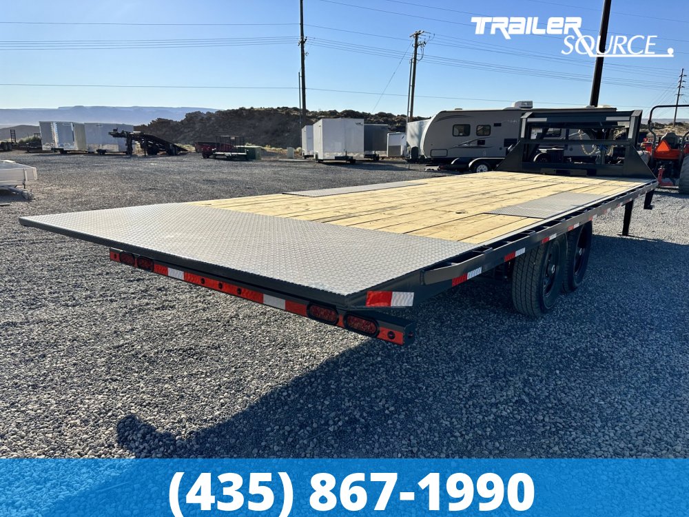 8.5x24 Lamar DO Tilt 14K Gooseneck Deckover Tilt Trailer