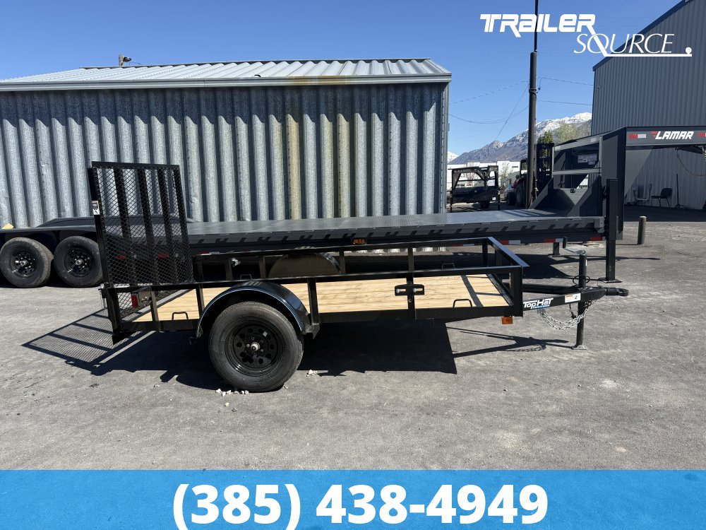 5x10 Top Hat Single Axle Utility