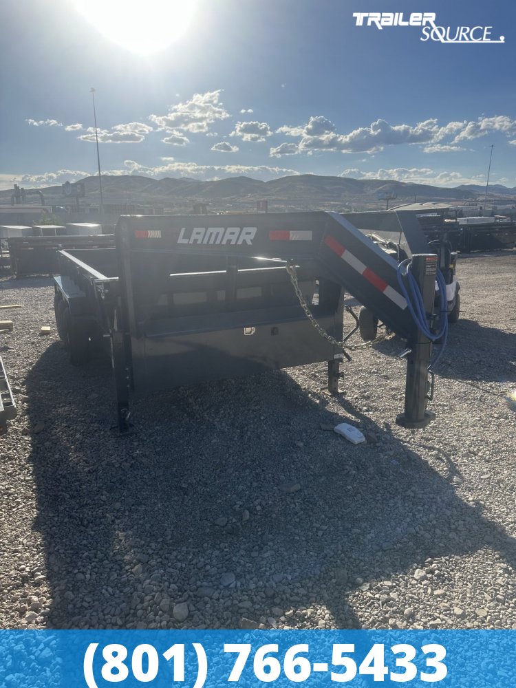 7x16 Lamar DT Gooseneck  21K GVW Dump