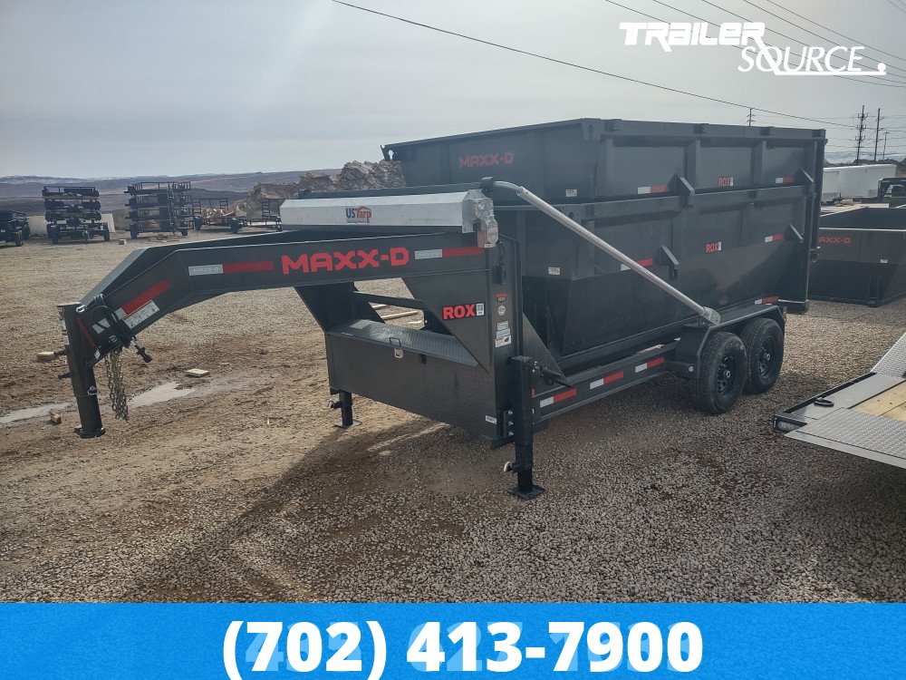 7x14 Maxx-D ROX Gooseneck Roll Off Trailer