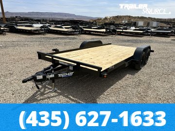 7x16 Top Hat Car Hauler 7K  Flatbed Car Hauler