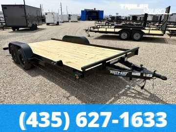 7x16 Top Hat Car Hauler 7K  Flatbed Car Hauler
