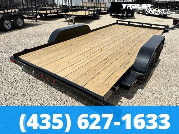 7x16 Top Hat Car Hauler 7K  Flatbed Car Hauler