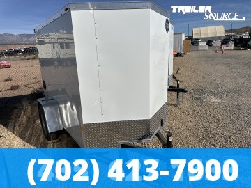 5x8 Wells Cargo FastTrac 5'6" Interior Single Axle Enclosed Cargo