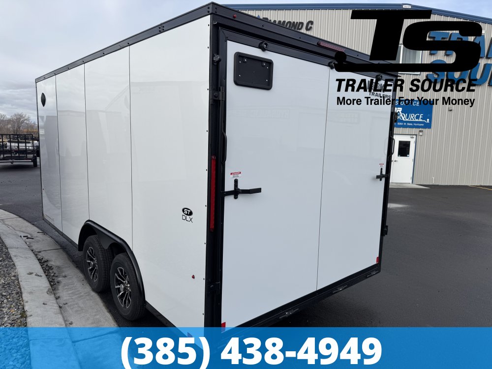 8.5x16 Look ST DLX Enclosed Cargo Trailer - 7'0" Interior - 7K GVWR - .080 PolyCor, Alloy Wheels, Black Out Package