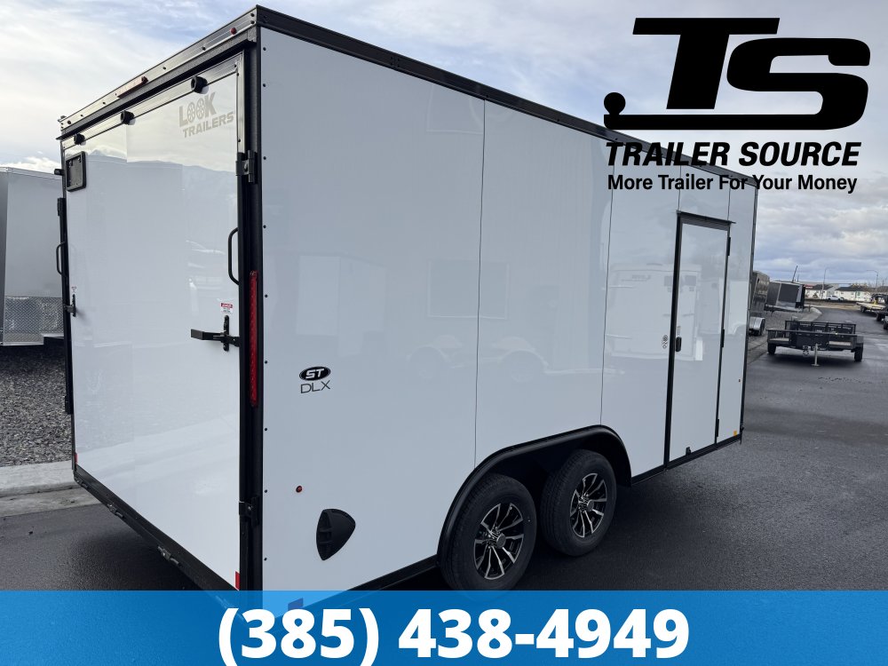 8.5x16 Look ST DLX Enclosed Cargo Trailer - 7'0" Interior - 7K GVWR - .080 PolyCor, Alloy Wheels, Black Out Package
