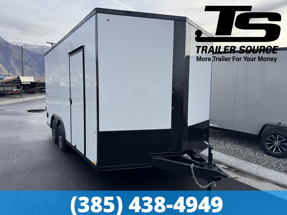 8.5x16 Look ST DLX Enclosed Cargo Trailer - 7'0" Interior - 7K GVWR - .080 PolyCor, Alloy Wheels, Black Out Package