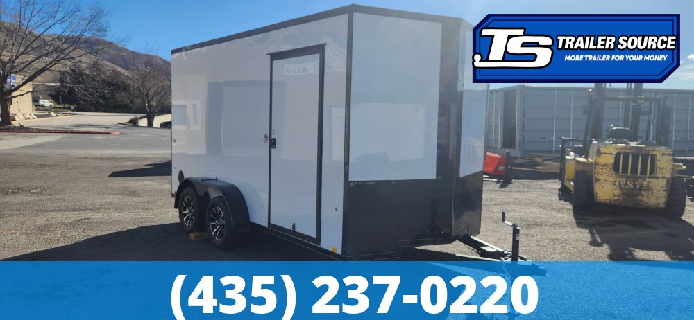 7x14 Look ST DLX Enclosed Cargo Trailer - 7'0" Interior - 7K GVWR - Alloy Wheels, Black Out Package