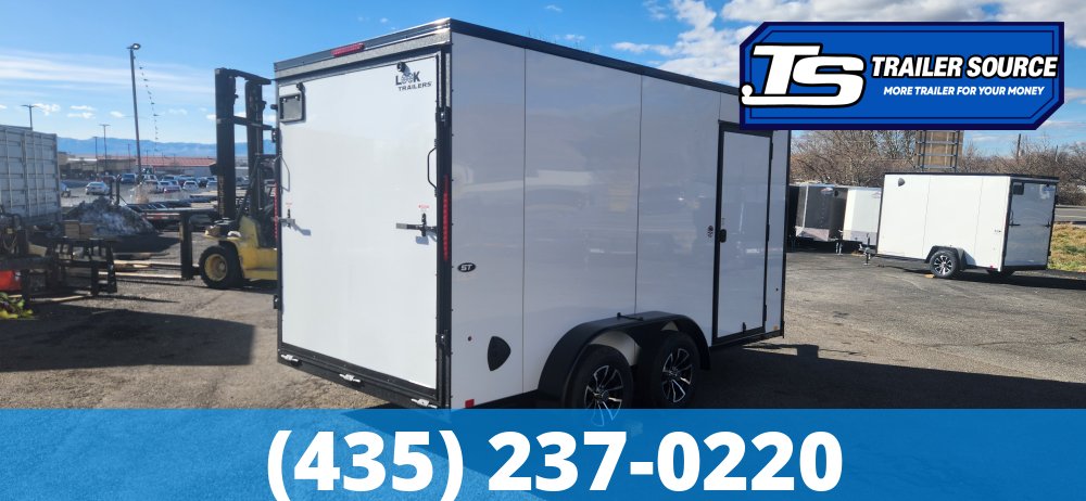 7x14 Look ST DLX Enclosed Cargo Trailer - 7'0" Interior - 7K GVWR - Alloy Wheels, Black Out Package