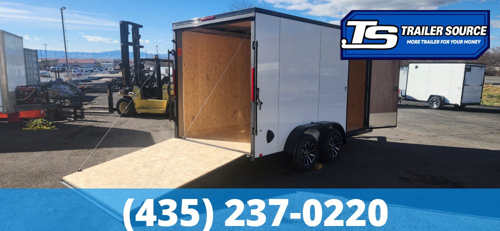 7x14 Look ST DLX Enclosed Cargo Trailer - 7'0" Interior - 7K GVWR - Alloy Wheels, Black Out Package