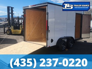 7x14 Look ST DLX Enclosed Cargo Trailer - 7'0" Interior - 7K GVWR - Alloy Wheels, Black Out Package