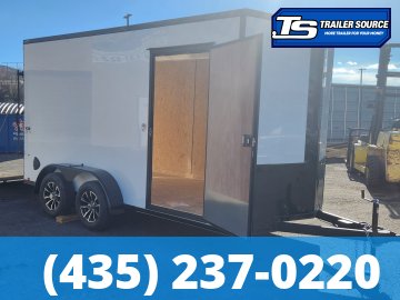 7x14 Look ST DLX Enclosed Cargo Trailer - 7'0" Interior - 7K GVWR - Alloy Wheels, Black Out Package